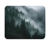 Print Mouse Pad Fog Drifting Through Pine Forests Rectangular Style Anti-Slip Rubber Mousepad Gaming Office Rubber Polyester Fabric Computer Gift11.8 x9.8