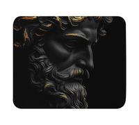 Print Mouse Pad Greek god Rectangular Style Anti-Slip Rubber Mousepad Gaming Office Rubber Polyester Fabric Computer Gift 9.4"x7.9"