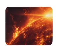 Print Mouse Pad Rectangular Style Anti-Slip Rubber Mousepad Gaming Office Rubber Polyester Fabric Computer (Close Sun) 11.8"x9.8"