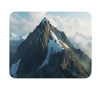 Print Mouse Pad Snowy Rocky Mountain Rectangular Style Anti-Slip Rubber Mousepad Gaming Office Rubber Polyester Fabric Computer Gift11.8 x9.8