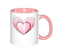Print Mug Sweet Lover Love Heart Large Handle Kitchen Coffee Mug Exquisite Cafe Ceramic Tea Cup 11Oz