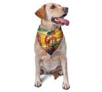 Print Music Note Colorful WoodenDog Bandanas Cat Puppy Scarfs Washable Pet Handkerchief