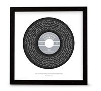 Print of Your Favourite Song Lyrics - Personalised Poster Music Memories First Dance Track Vinyl Record Label Design Framed or Unframed (Goo Goo Dolls - Iris)