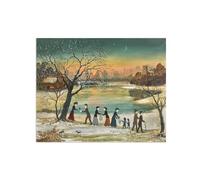 Print on Canvas. Helen Bradley Famous Artwork Picture. Bringing To Home. Wall Art Painting for Bedroom Decor. Reproductions 63x50cm Unframed