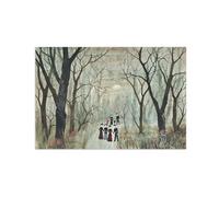 Print on Canvas. Helen Bradley Famous Artwork Picture. Long Walk. Wall Art Painting for Bedroom Decor. Reproductions 60x40cm Unframed