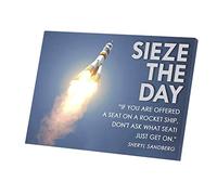 Print on canvas Motivation Sieze the Day Carpe Diem (56 cm x 40 cm)