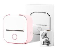 Print Pods Mini Printer, New Upgrade Fast Printing Portable Printer,Wireless Bluetooth Photo Printer for Anatomy Flashcards, DIY Journal, Photos, Notes, Kids Gift, Pink