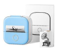 Print Pods Mini Printer, New Upgrade Fast Printing Portable Printer,Wireless Bluetooth Photo Printer for Anatomy Flashcards, DIY Journal, Photos, Notes, Kids Gift, Blue