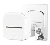 Print Pods Mini Printer, New Upgrade Fast Printing Portable Printer,Wireless Bluetooth Photo Printer for Anatomy Flashcards, DIY Journal, Photos, Notes, Kids Gift, White