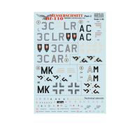 Print Scale 48-102 Messershmit Me-110 Part 2 The complete set 1,5 leaf