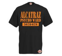 Print Shirts You think it, we print it Alcatraz - Psycho Ward! - Mens Halloween Themed T-Shirt Available in 3 Seasonal Colours Black