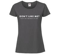 Print Shirts You think it, we print it Be Kind Or Be Quiet - Ladies Fashionable T-Shirt Available in 9 Stylish Colours - Ladies Tops Custom T Shirt - Women's Fashion Tshirts Grey