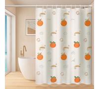 Print Shower Curtain, 180X200cm Water-Repellent Bathroom Panel | Smile Every Time You Walk Into The Shower With This Cheerful Print Curtain In A Generous 180X200cm Size.