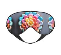 Print Soft Eye Mask - Colorful Candy Travel Side Sleeper Mask Adjustable Elastic Band, for Men Women Nap