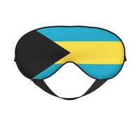 Print Soft Eye Mask - Flag of The Bahamas Travel Side Sleeper Mask Adjustable Elastic Band, for Men Women Nap