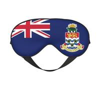 Print Soft Eye Mask - Flag of The Cayman Islands Travel Side Sleeper Mask Adjustable Elastic Band, for Men Women Nap