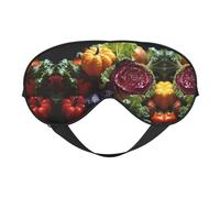 Print Soft Eye Mask - Fresh Cabbage Travel Side Sleeper Mask Adjustable Elastic Band, for Men Women Nap