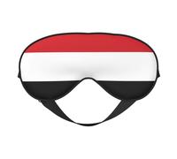 Print Soft Eye Mask - Yemeni Flag Travel Side Sleeper Mask Adjustable Elastic Band, for Men Women Nap