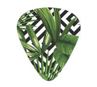 Print Summer Exotic Tropical Plants Tropical Pattern,12 Pcs Guitar Pick,3 Different Thickness Plectrums for Acoustic Guitar Bass Ukulele (0.46mm 0.96mm 0.71mm)