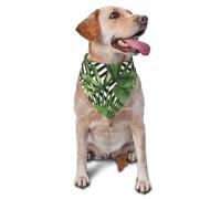 Print Summer Exotic Tropical Plants Tropical PatternDog Bandanas Cat Puppy Scarfs Washable Pet Handkerchief
