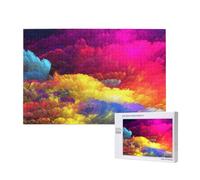 Print Watercolor Art Beautiful Ink,1000 Pieces Wooden Jigsaw Family Game Jigsaw Puzzles for Adults Teens Home Decor