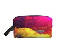 Print Watercolor Art Beautiful InkLarge Capacity Cosmetic Organizer，Travel Makeup Bag for Women