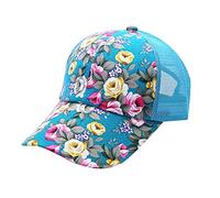 Print Women's Hat Protective Flower All Baseball Cap Live Cap, sky blue, One Size
