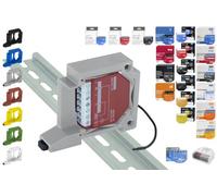 Print Worth 3D Allstar S Universal DIN Rail / Wall Mount / Adaptor for All (Can Mountable) Shelly Actuators and Many Others, for Mounting for 35 mm DIN Rail or Walls (Grey (P), 1)