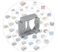 Print Worth 3D Allstar Universal DIN Rail / Wall Mount / Adaptor for All (Can Mountable) Shelly Actuators and Many Others, for Mounting for 35 mm DIN Rail or Walls (Grey (P), 2)