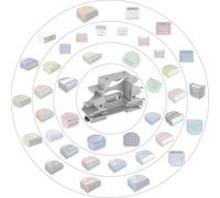 Print Worth 3D Allstar W Universal DIN Rail / Wall Mount / Adaptor for All (Can Mountable) Shelly Actuators and Many Others, for Mounting for 35 mm DIN Rail or Walls (Grey (P), 1)