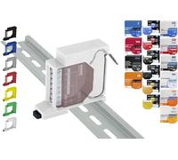 Print Worth PWG3-Single 3D DIN Rail Holder for 32 Shellys: 1.1PM,2PM,Shutter,1L,2L,EM,i4,i4DC,i4LR,Dimmer,Dimmer Dali,RGBW PM (Wave/Plus,G3,G4) (White Prime)