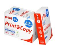 printer paper copy paper 2,500 sheets A4 size 80 gsm bright white PEFC print24
