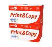 printer paper copy paper 10,000 sheets A4 size 80 gsm bright white PEFC print24