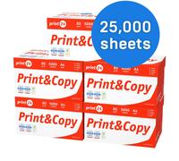 print24 Printer Paper Copy Paper 25, 000 Sheets Premium White PEFC Certified | Size: A4 print24 White A4