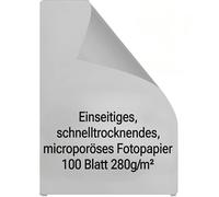 Print4Life 100 sheets QuickDry Premium Glossy Photo Paper 280g /m² Inkjet A4 9600dpi. Quick drying, micro porous photo paper. Which is marketed inter alia by a major German discounter.