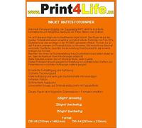 print4life Premium photo paper A4, 220g / m², double sided matt, 50 pieces