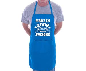 Print4U 18th Birthday Made In 2008 BBQ Cooking Funny Novelty Apron