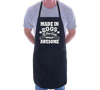 Print4U 21st Birthday Made In 2005 BBQ Cooking Funny Novelty Apron Black