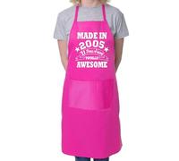 Print4U 21st Birthday Made In 2005 BBQ Cooking Funny Novelty Apron Pink