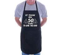 Print4U 50th Birthday It Took 50 Years BBQ Cooking Funny Novelty Apron Black