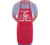 Print4U 50th Birthday It Took 50 Years BBQ Cooking Funny Novelty Apron Red
