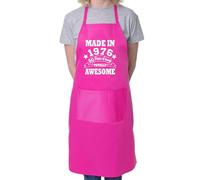 Print4U 50th Birthday Made In 1976 BBQ Cooking Funny Novelty Apron Pink