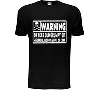 Print4U 60 Year Old Git Mens 60th Birthday T-Shirt Unisex X-Large Black