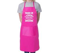 Print4U 60th Birthday Made In 1966 BBQ Cooking Funny Novelty Apron Pink