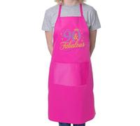 Print4U 90 and Fabulous Apron 90th Birthday Gift 90 Year Old Present Pink