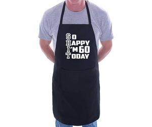 Print4U Apron Funny 60th Birthday Gift For Men & Ladies Turning 60 Present