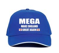 Print4U Baseball Cap Mega Make England Great Flag St George Cross English Pride Blue