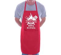 Print4U BBQ King Personalised Apron Add Your Name Here BBQ Baking Cooking