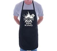 Print4U BBQ King Personalised Apron Add Your Name Here BBQ Baking Cooking