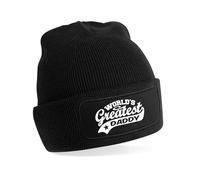 Print4U Beanie Hat Greatest Daddy Gift for Men Birthday Present Fathers Day Black